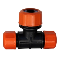 Цанговый тройник для трех шлангов 1/2"-1/2"-3/4"