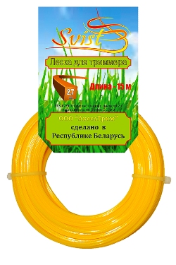 Леска для триммера Svist сечение квадрат 2,7мм длина 15м