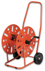 Тележка для шланга PROFESSIONAL металл., красная, 1/2" на 110м (3/4" на 90м)